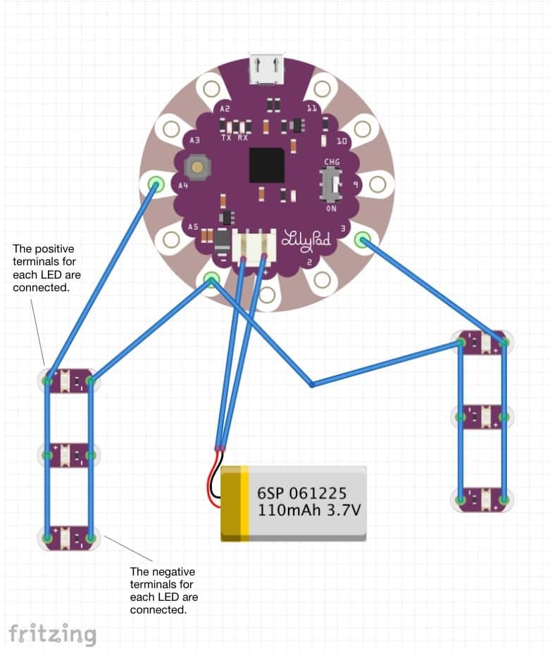 Daisy Chain LED Connection Diagram