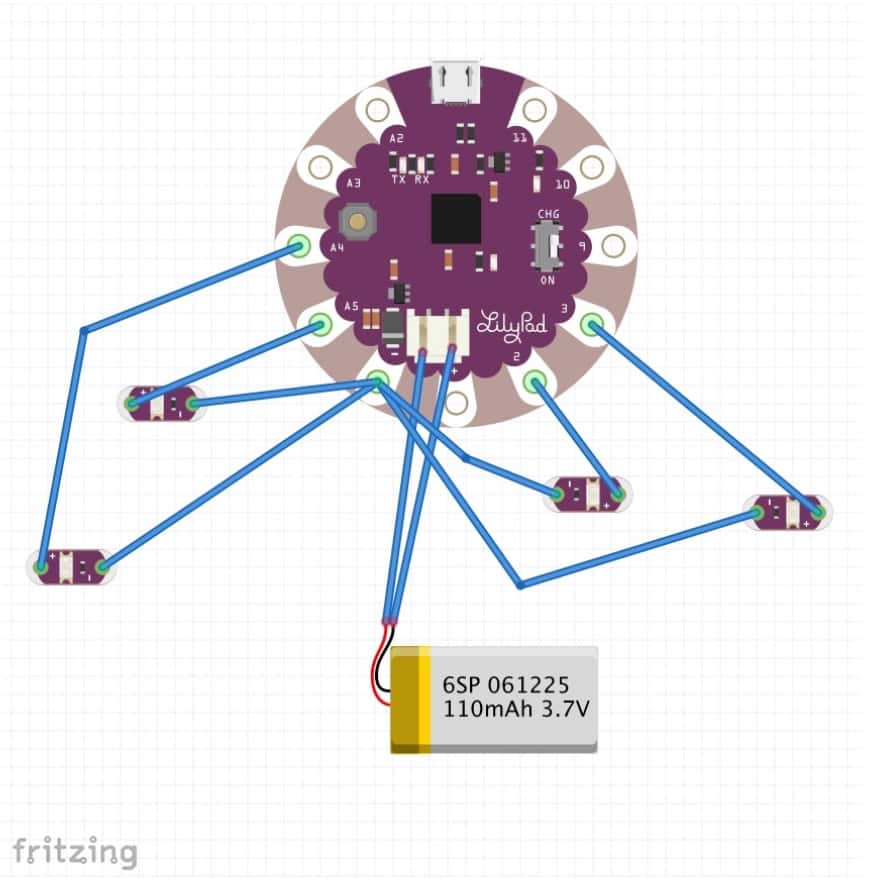 Single LED Connection Diagram