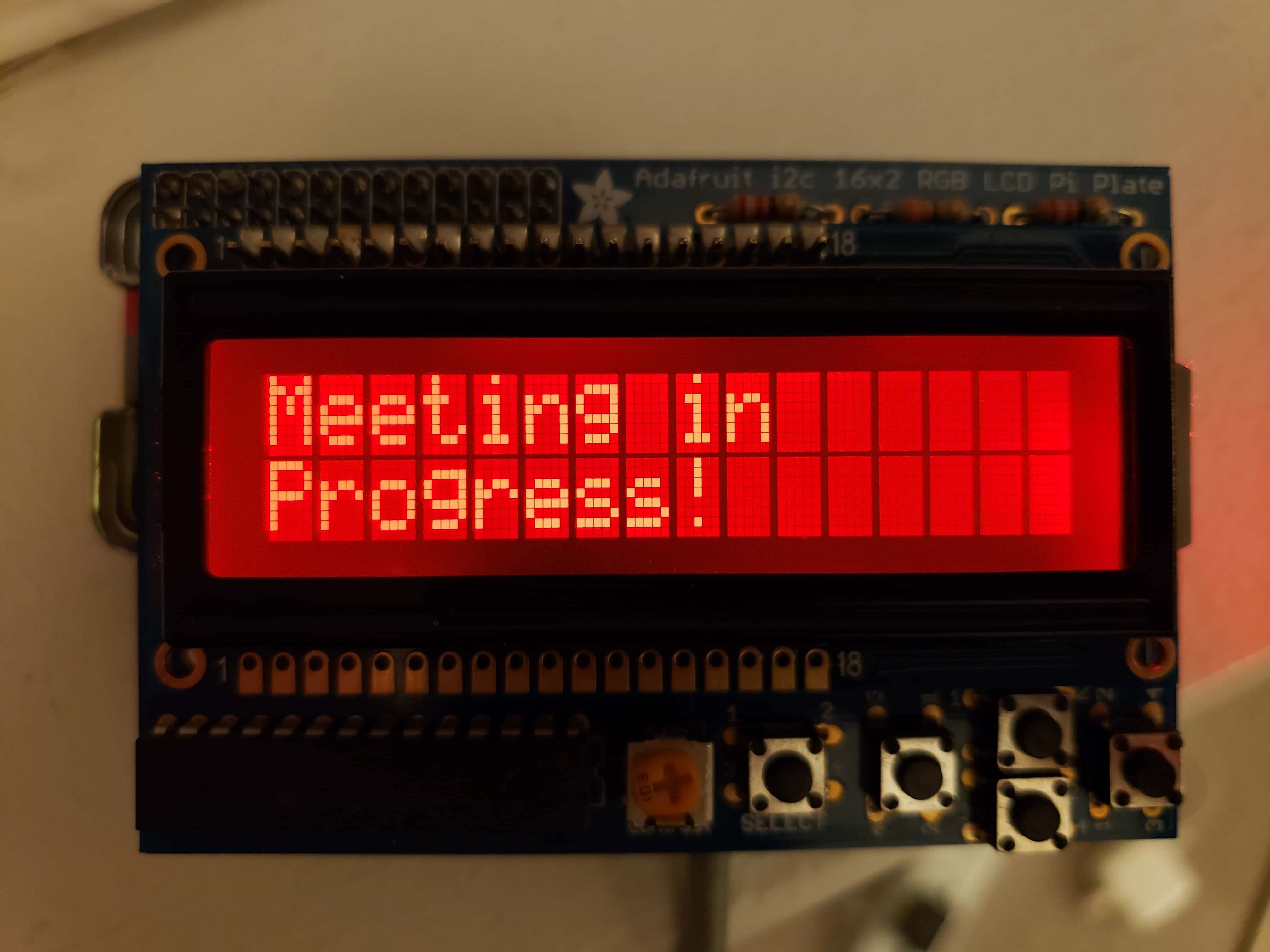 Make a Meeting Indicator Screen with a Raspberry Pi
