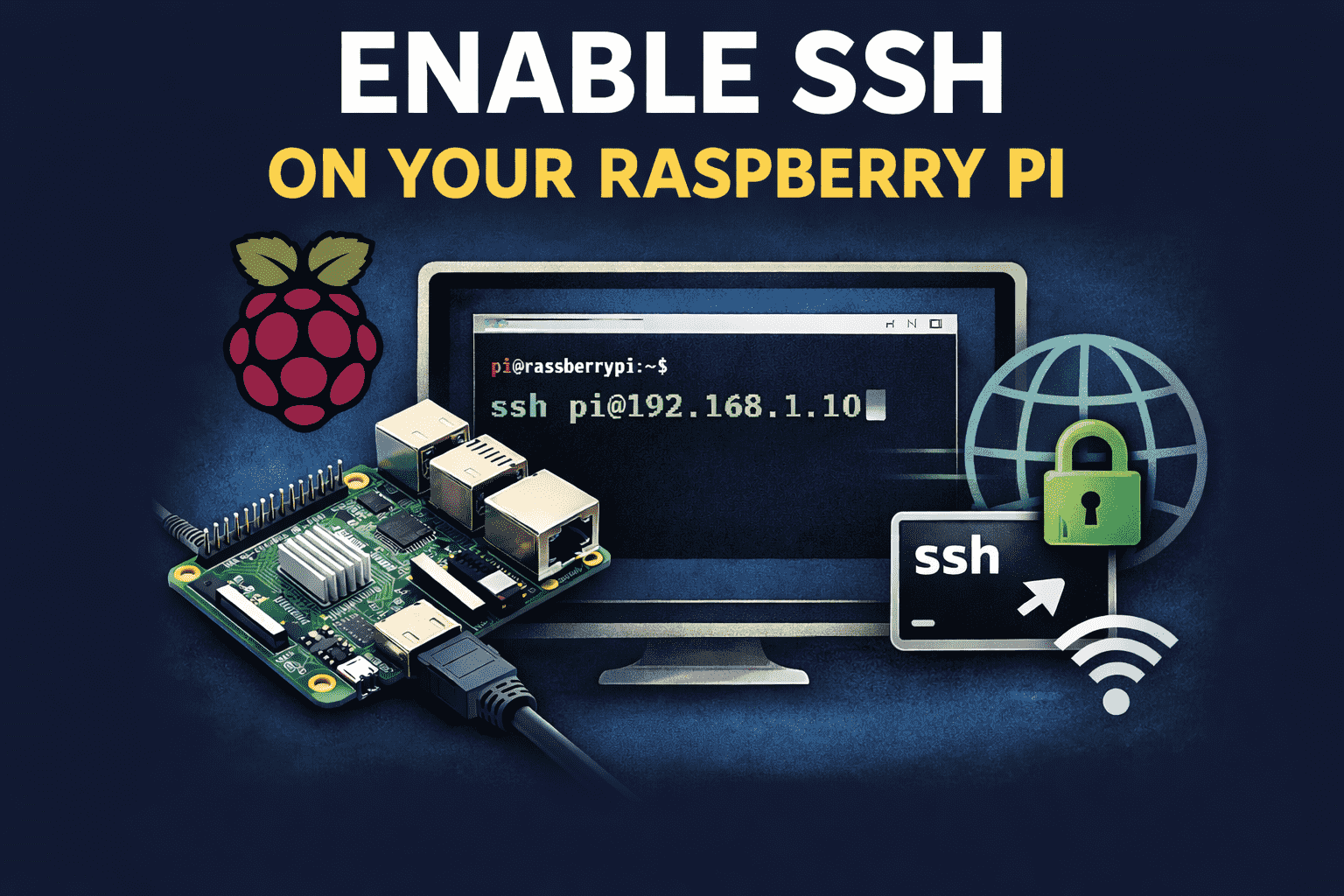 Enabling SSH on a Raspberry Pi So You Never Need a Keyboard Again